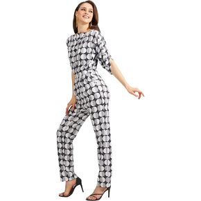 KOH KOH Womens Short Sleeve Print Sexy Semi Formal Cocktail One Piece Jumpsuit Romper