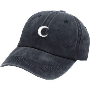 Cap Adjustable Hat Moon Pattern Embroidery Headwear Hats Hip-Hop Baseball Caps Cotton