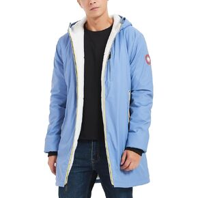 PUREMSX Sherpa Lined Jacket Men Water Resistant Windproof Hooded Insulated Outdoor Winter Coat in Kuwait