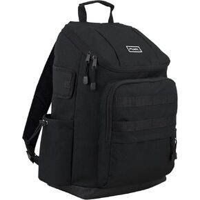 حقيبة ظهر للسفر من FUEL مع مدخل تحميل علوي متعدد الجيوب عالي السعة، باللون الأسود in Kuwait