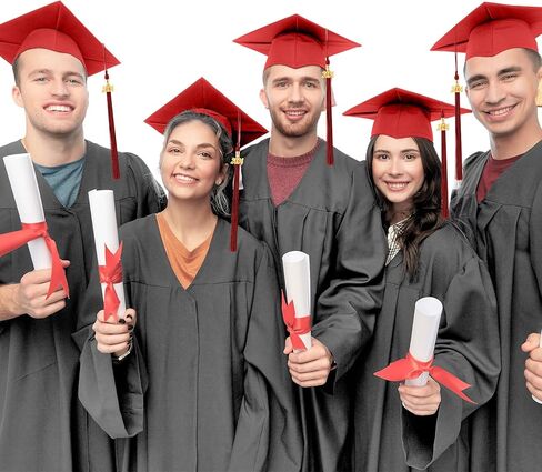 قبعة التخرج Valtrexo للكبار غير اللامعة مع شرابة 2024 قابلة للتعديل للمدرسة الثانوية والكلية in Kuwait