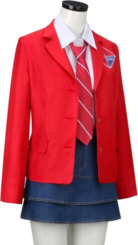 Todollcos الكبار النساء RBD زي الرجال الزي المدرسي سترة حمراء الدعاوى قميص مع العلاقات هالوين ملابس الحفلات الموسيقية in Kuwait