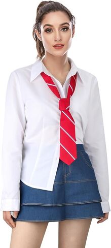 Todollcos الكبار النساء RBD زي الرجال الزي المدرسي سترة حمراء الدعاوى قميص مع العلاقات هالوين ملابس الحفلات الموسيقية in Kuwait