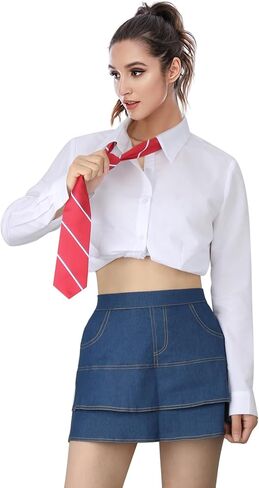 Todollcos الكبار النساء RBD زي الرجال الزي المدرسي سترة حمراء الدعاوى قميص مع العلاقات هالوين ملابس الحفلات الموسيقية in Kuwait