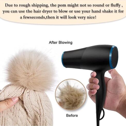 اليبو قبعات صغيرة للنساء، قبعة بوبل للنساء مع بطانة صوف محبوكة، قبعات شتوية دافئة للنساء قبعة ناعمة للتزلج مع كرات بوم بوم, One Size in Kuwait