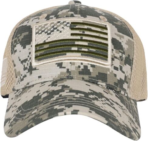 Anna-Kaci Camouflage Trucker Special Tactical Operator Forces USA Flag Patch Baseball Cap in Saudi Arabia