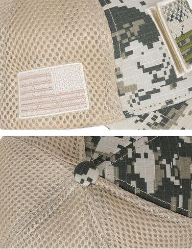 Anna-Kaci Camouflage Trucker Special Tactical Operator Forces USA Flag Patch Baseball Cap in Saudi Arabia
