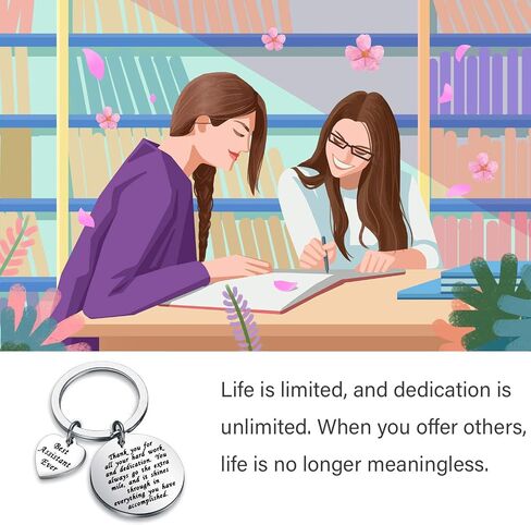 LQRI Assistant Keychain أفضل مساعد على الإطلاق لسلسلة المفاتيح والمجوهرات شكرًا لك على كل ما تبذلونه من العمل الشاق والتفاني in Saudi Arabia