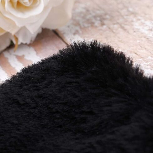 وشاح Yfe للسيدات من الفرو الصناعي طويل من الفرو لحفلات الزفاف من دون أكمام من فرو الزفاف للعرائس ووصيفة العروس in Kuwait