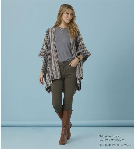 Coco + Carmen Chevela Tie Waist Ruana, Acrylic, Pink, Women Clothing Fashion Accessories in Kuwait