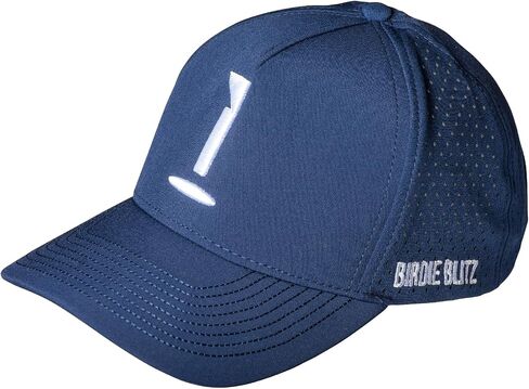 Golf Birdie Blitz Flagstick Logo Golf Cap Hat with Laser Perforated Side & Rear Breathable Mesh Panels in Saudi Arabia