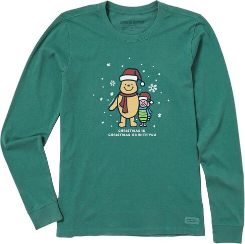 Life is Good Winnie & P Christmaser Cotton Tee, Shortsleeve Graphic Crew Neck T-Shirt in Saudi Arabia