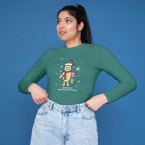 Life is Good Winnie & P Christmaser Cotton Tee, Shortsleeve Graphic Crew Neck T-Shirt in Saudi Arabia