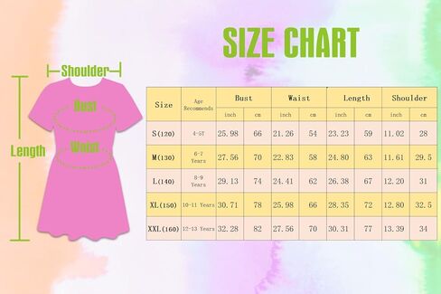 MODAFANS Girls Short Sleeve Smocked Ruched Waist Athletic Dress Tie Dye Playwear Skater Sport T Shirt Dress with Pockets in Kuwait