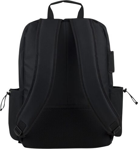 حقيبة ظهر للسفر من FUEL مع مدخل تحميل علوي متعدد الجيوب عالي السعة، باللون الأسود in Kuwait