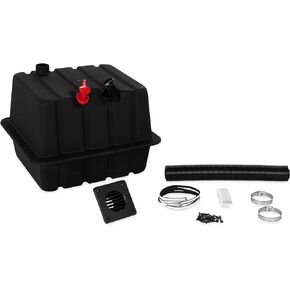 Camco 55370 Vented RV/Marine Battery Box, Double Side-by-Side - Protects Your RV or Marine Battery from Collisions and Contaminants - Holds (2) Group 24 Batteries, Black