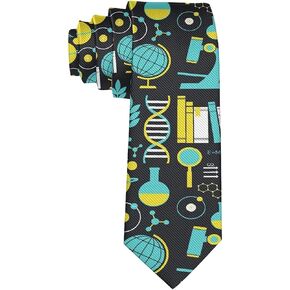 Mens Chemistry Biology Science Laboratory Science Lab Test Tubes Necktie - Black - Neck Tie in Saudi Arabia