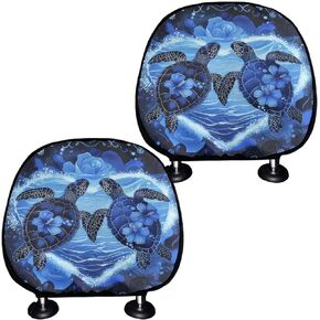 Colorful Seat Headrest Covers Tie-dye Universal Car Separate Headrest Covers Set of 2, Fit Any Car/Truck/Van/RV/SUV,Auto Seat Accessiores