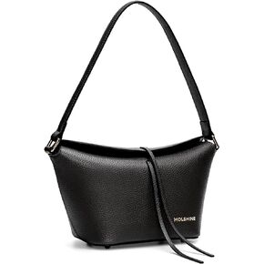 molshine Pebble Leather Small Hangbag,Fashion Casual Top Handle Shoulder Bag Armpit Bags for Women Lady Travel Work DLK0019