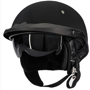 ILM Half Helmet 3/4 Open Face Motorcycle Helmet for Moped Scooter DOT Model P118