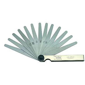 Stahlwille 74240001 Precision Feeler Gauge, Tapered Blades are Nickel-Plated, Accurate Measurement for Gap Width, Suitable for Mechanics, Range Bet. 0.05 mm - 1 mm, 13 PCS
