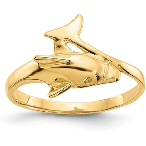 Jewels By Lux 14K Yellow Gold Dolphin Ring