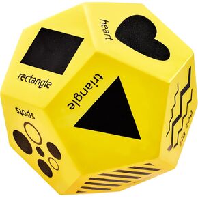 Shapes and Patterns in Nature Jumbo Foam Dice for Toddlers - Preschool Learning Activities and Pattern Recognition Resources for Kindergarten