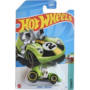 Hot Wheels Tooned Twin Mill, Green 1:64 Scale Diecast Car, 3+ Years, Male, Unisex Children