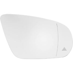 X AUTOHAUX Car Rearview Right Passenger Side Heated Mirror Glass Replacement with Backing Plate for Mercedes-Benz C-CLASS W205 2015-2019
