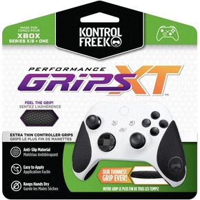 KontrolFreek Performance Extra-Thin (XT) Grips for Xbox One and Xbox Series X | Black (Extra-Thin (XT))