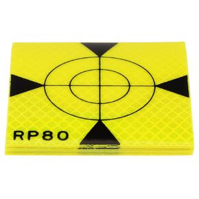 10pcs Survey Reflector Target 80x80mm Self-Adhesive Reflective Tape Survey Target Sheets for Total Stations, Green