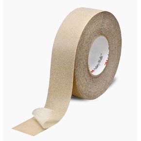 3M Clear Anti-Slip Indoor & Outdoor Safety Traction 2" x 48" Tape Roll (1 Roll)