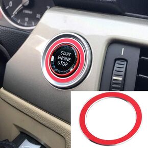 328i accessories e90 e92 e93 aluminum alloy start stop button ring fit e90 e92 e93 328i 335i from 03-12 3 series（red）
