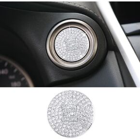 Bling Audio Volume Knob Covers PWR-VOL Switch Covers Crystal Decals Stickers Compatible with Lexus Accessories NX 2020-2017 ES 2017-2014 NX 200 300 ES 200 250 350
