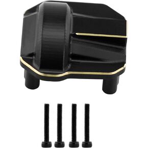Brass Differential Cover Knuckle counterweight for SCX10 II AR44 90046 90047 1/10 axial Upgrade (Black/D)