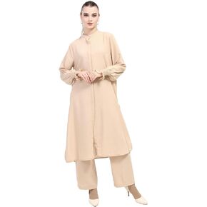 Linen Outfits Set for Women Two Piece Long Sleeve Tops with Leg Pants Fall Casual Sets for Womens