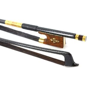 Yinfente 4/4 Violin Bow Carbon Fiber Violin Bows Snakewood Frog Professional Natural Bow Hair Black Hair pernambuco Level