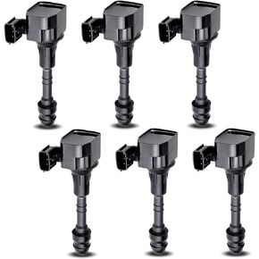 A-Premium Set of 6 Ignition Coil Packs Compatible with Nissan Altima 2002-2006 3.5L, Frontier 2005-2020 4.0L, Murano 2005-2008 3.5L, Quest 2004-2009 3.5L & Infiniti I35 2002-2004, QX4 2001-2003 3.5L