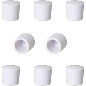 Door Stop Bumper Tips DGBRSM 8pcs White 0.4 Inch Door Rubber Stop Bumper Replacement Stopper Tips Caps Protect Doors & Wall Household Door Stopper Tips Caps
