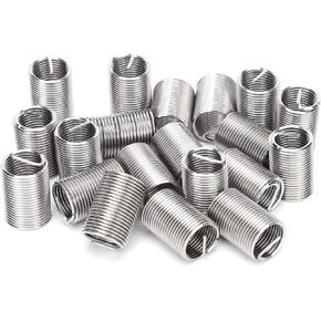 20Pcs x 1.25 Wire Thread Insert Thread Sleeve Thread Repair Bushing Screw Fastening(1D)
