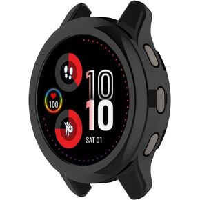 Compatible with Garmin Venu 2 Plus Protective Case Cover, TPU Protective Case Cover Shell for Garmin Venu 2 Plus(TPU Black)