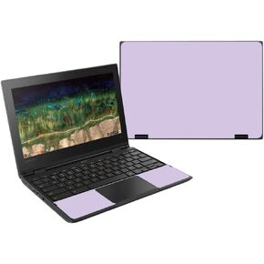 MightySkins Skin Compatible with Lenovo 500E Chromebook 11.6" (2018) - Solid Lilac | Protective, Durable, and Unique Vinyl Wrap Cover | Easy to Apply, Remove, and Change Styles | Made in The USA