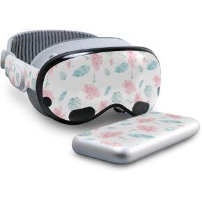 Skin Compatible with Apple Vision Pro - Paper Flowers - Premium 3M Vinyl Protective Wrap Decal Cover - Easy to Apply | Crafted in The USA by MightySkins