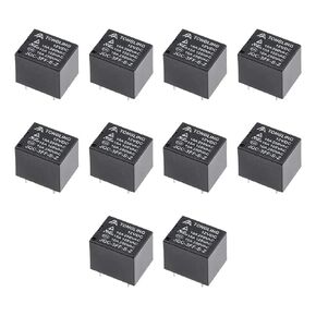 uxcell 10 Pcs JQC-3FF-S-Z DC 12V Coil SPDT 5Pins PCB Electromagnetic Power Relay