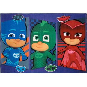 Gertmenian Disney PJ Masks Rug Boys Girls Childrens Bedroom Decor Kids Home Play Room Mat Bedding Area Carpet, 54x78 Large, Navy Blue, 47256