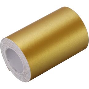 uxcell Waterproof Peel and Stick Decorative Tape Self Adhesive 4.72"W x 16.4'L PVC Tape for Wall Edge Mat Silver Tone (Thickened Style)