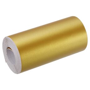 uxcell Waterproof Peel and Stick Decorative Tape Self Adhesive 4.72"W x 16.4'L PVC Tape for Wall Edge Mat Silver Tone (Thickened Style)