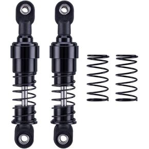 75mm-115mm Big Bore Shocks with Oil Filled for 1/10 RC Crawler LCG Cheater Rigs Capra SCX10 TRX4 Gspeed V4 Element Comp Builds (Black 75mm 2pcs)
