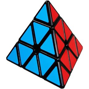 Pyramid Magic Speed Cube Rainbow Dysmorphism Magic Cube Twist 3x3 Stickerelss Speed Cube Puzzle Toys by YUNTENG