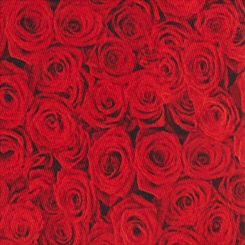 Jacob Alexander Men's Red Floral Roses Flowers Design Regular Length Neck Tie - Red in Saudi Arabia